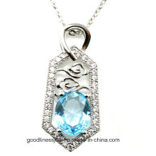 Good Quality and AAA CZ Jewelry 2015 Wholesale Silver Jewelry Pendant P4978